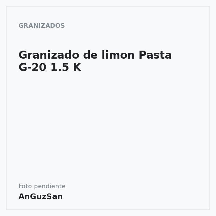 Granizado de limon Pasta G-20 1.5 K