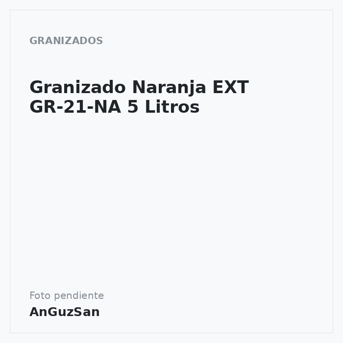 Granizado Naranja EXT GR-21-NA 5 Litros 