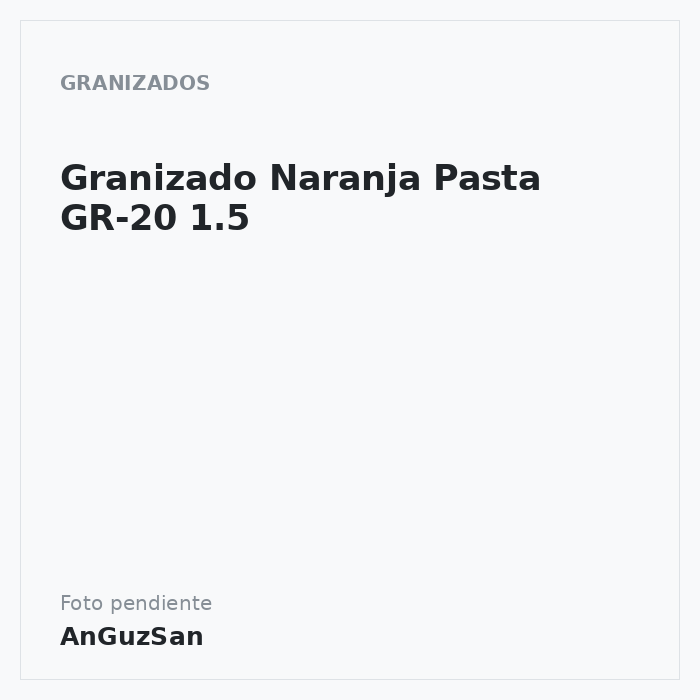 Granizado Naranja Pasta GR-20 1.5