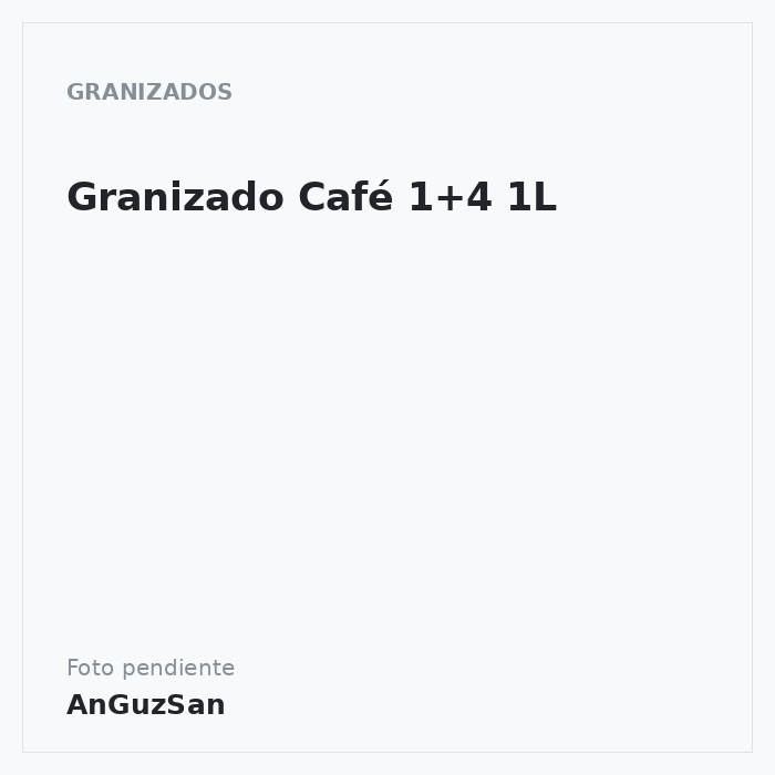Granizado Café 1+4 1L